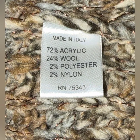 Cozy Knit Button-Up Cardigan made in Italy - Picture 4 of 4